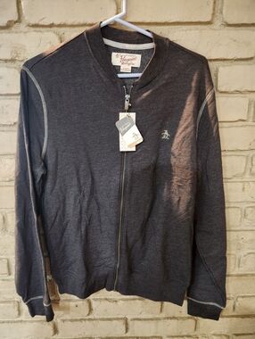 NWT Men's Penguin Zip Sweater